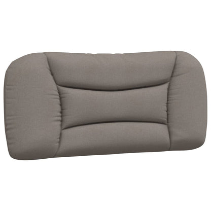 Bett mit Matratze "Hvar" Taupe 80x200 cm Stoff