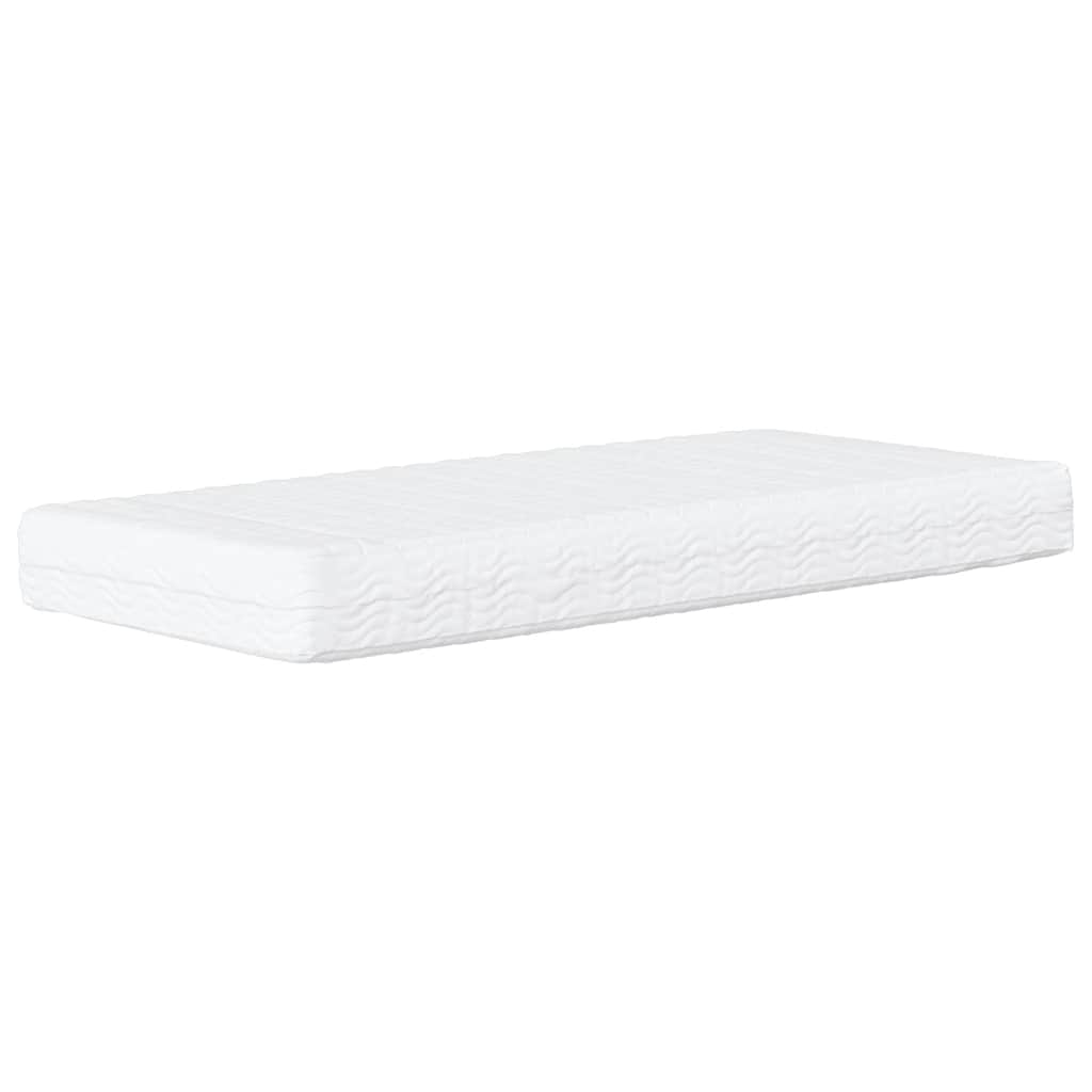 Bett mit Matratze "Hvar" Creme 80x200 cm Stoff