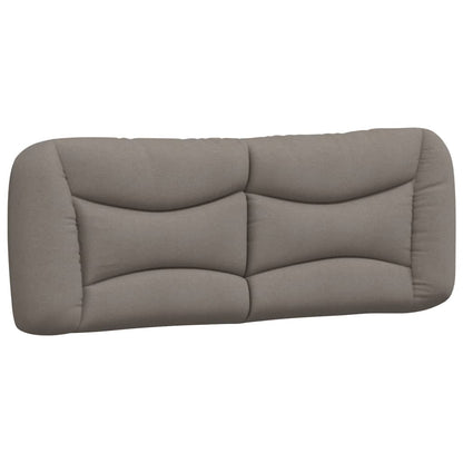 Bett mit Matratze "Hvar" Taupe 120x200 cm Stoff