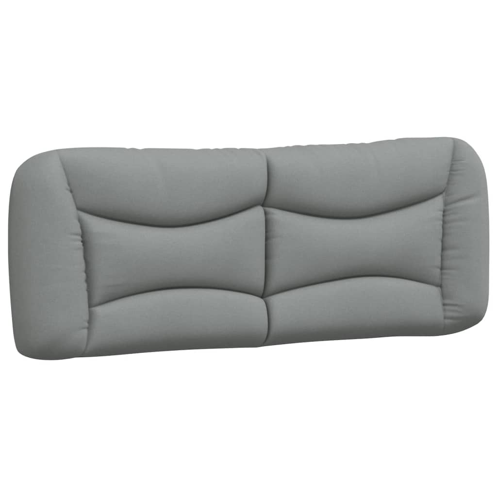 Bett mit Matratze "Hvar" Hellgrau 140x190 cm Stoff