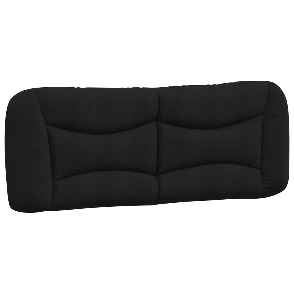 Bett mit Matratze "Hvar" Schwarz 140x190 cm Stoff