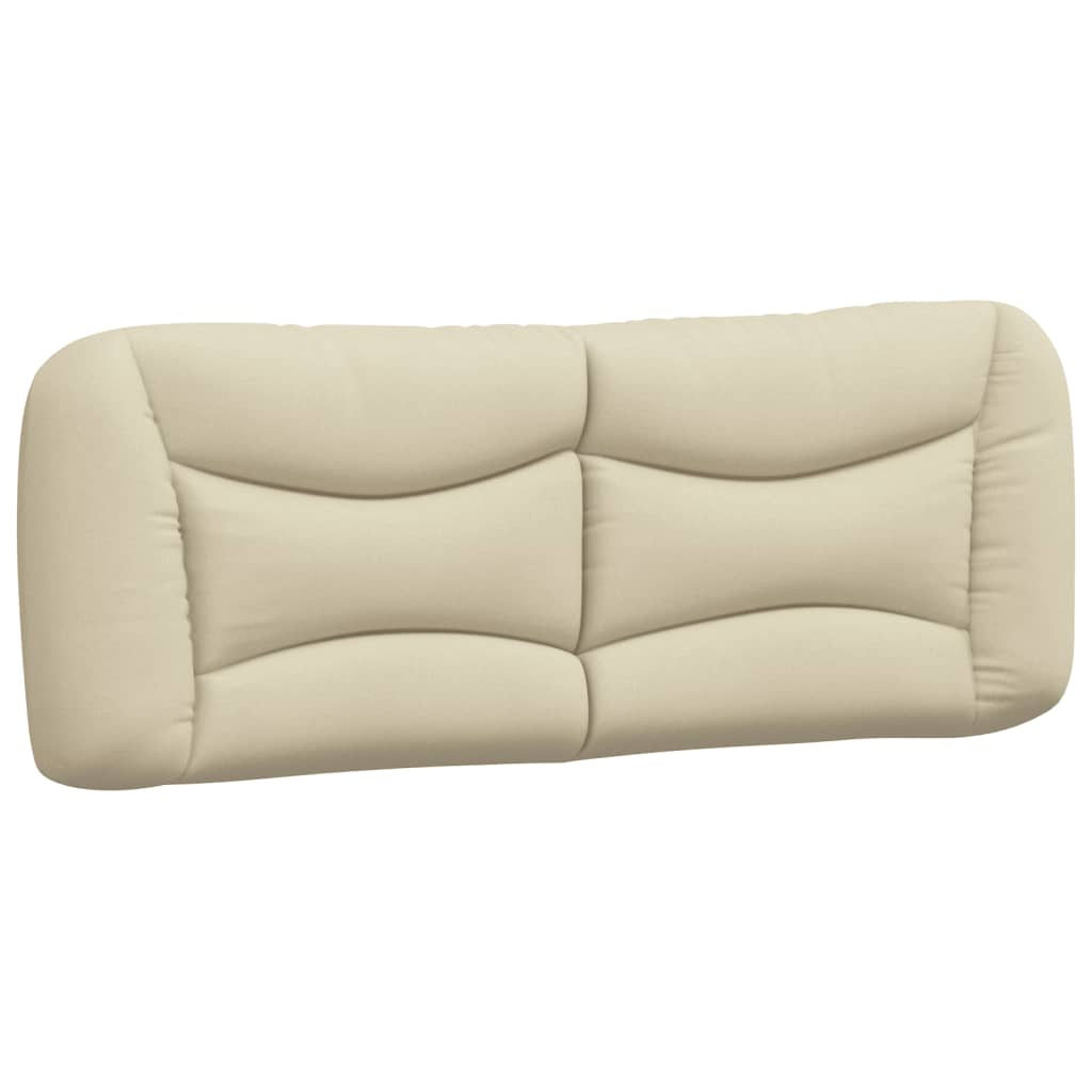 Bett mit Matratze "Hvar" Creme 140x190 cm Stoff