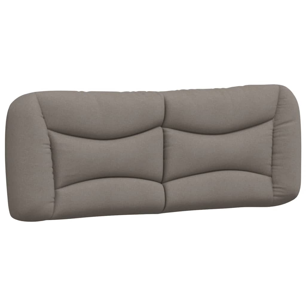Bett mit Matratze "Hvar" Taupe 140x200 cm Stoff