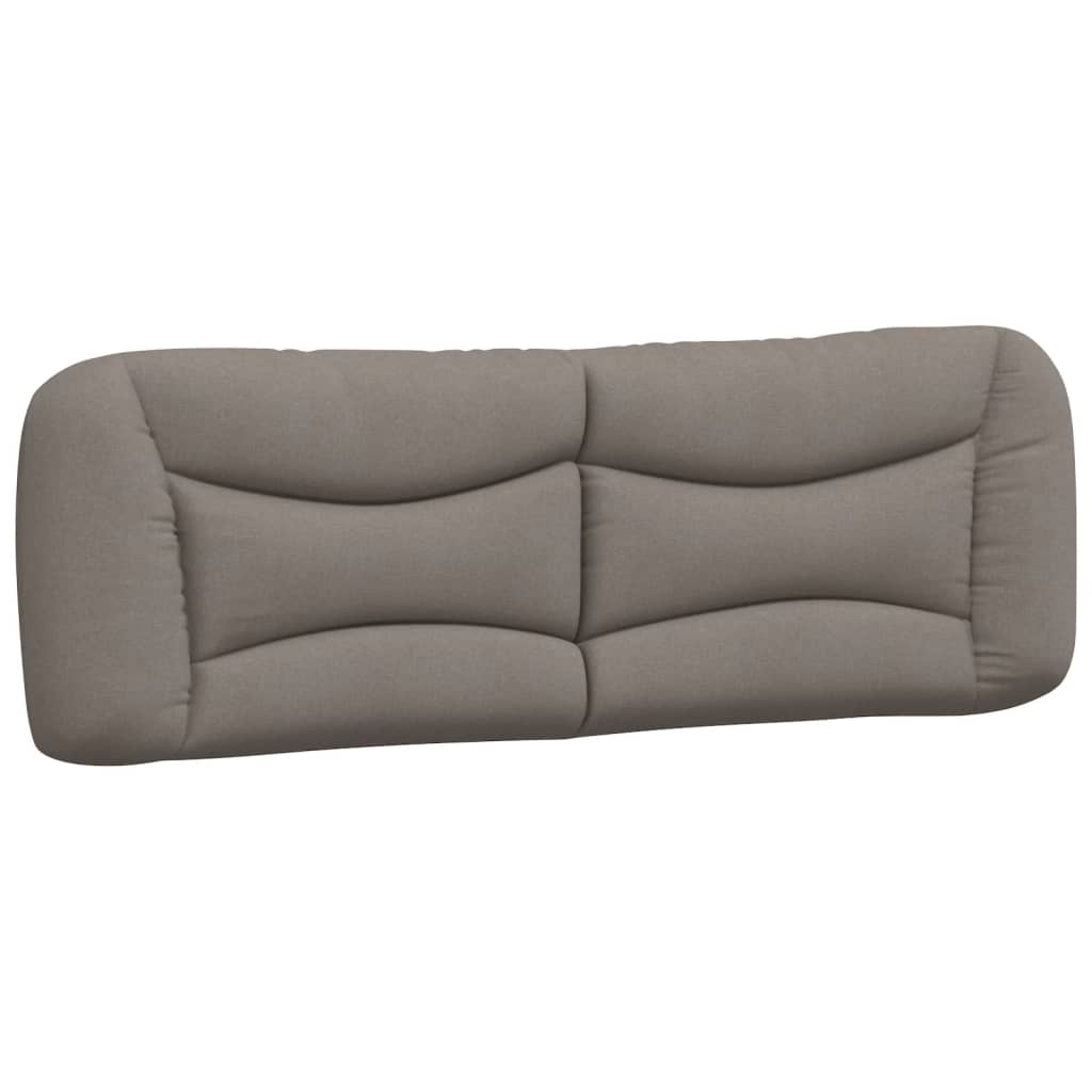 Bett mit Matratze "Hvar" Taupe 160x200 cm Stoff