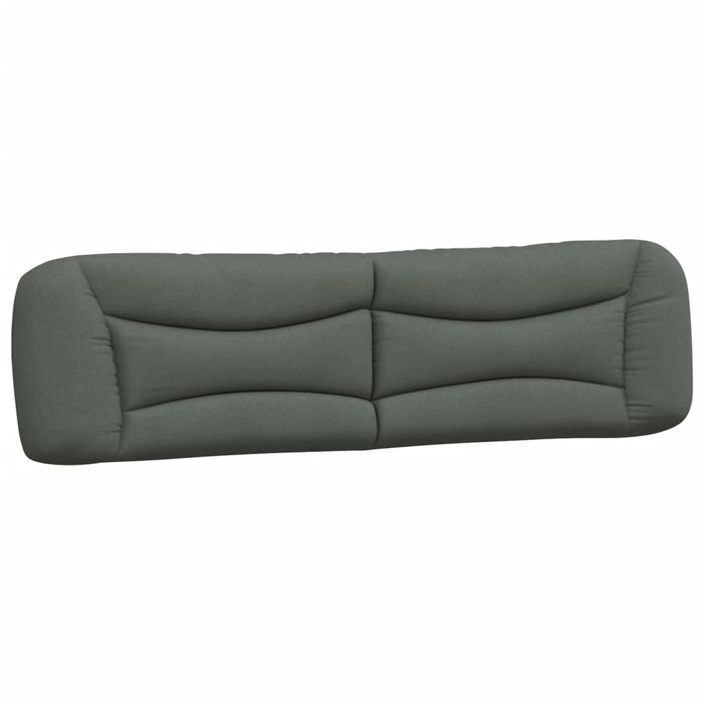 Bett mit Matratze "Hvar" Dunkelgrau 200x200 cm Stoff