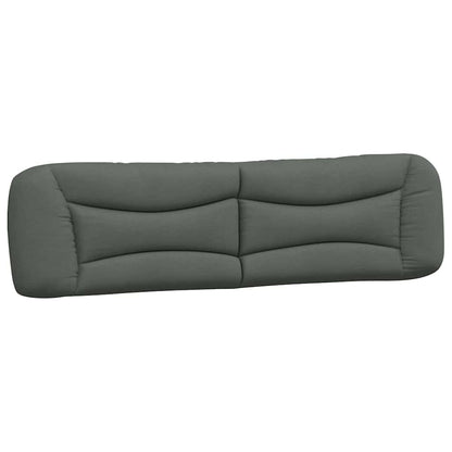 Bett mit Matratze "Hvar" Dunkelgrau 200x200 cm Stoff