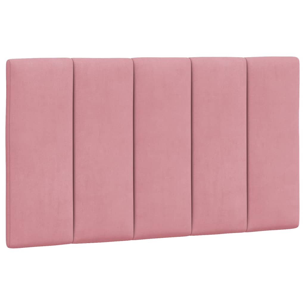 Bett mit Matratze "Hanko" Rosa 80x200 cm Samt