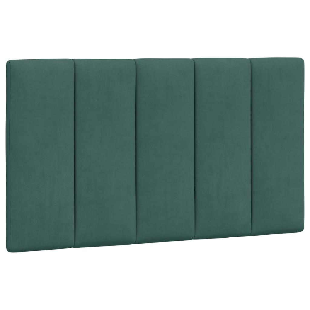 Bed with mattress dark green 90x190 cm velvet