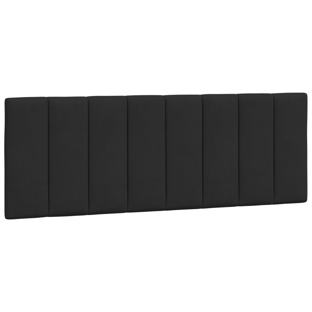 Bett mit Matratze "Hanko" Schwarz 140x200 cm Samt