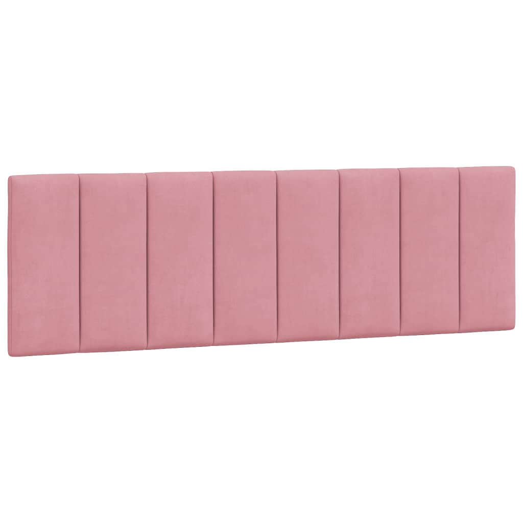 Bett mit Matratze "Hanko" Rosa 160x200 cm Samt