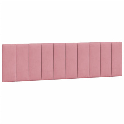 Bett mit Matratze "Hanko" Rosa 180x200 cm Samt