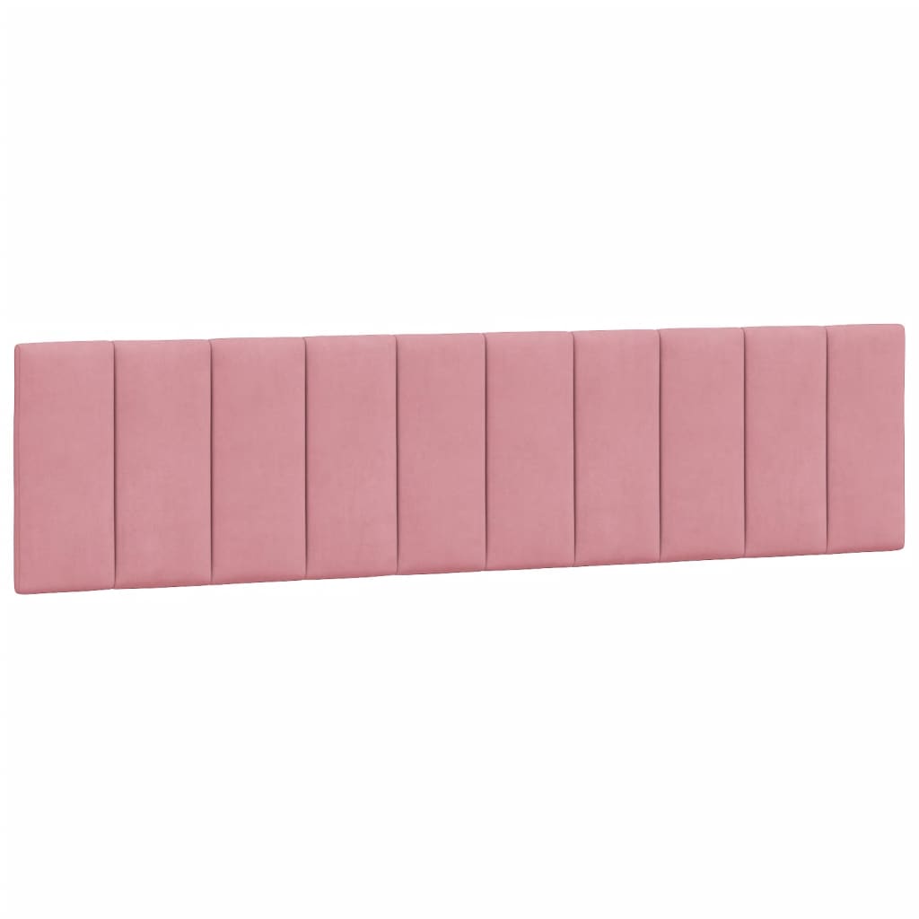 Bett mit Matratze "Hanko" Rosa 200x200 cm Samt