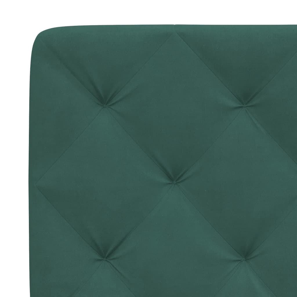 Bett mit Matratze Dunkelgrün 80x200 cm Samt