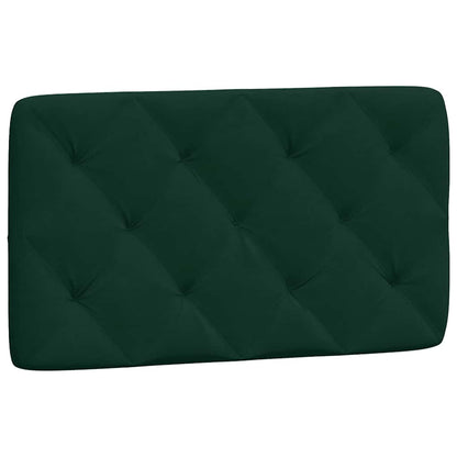 Bett mit Matratze Dunkelgrün 90x190 cm Samt