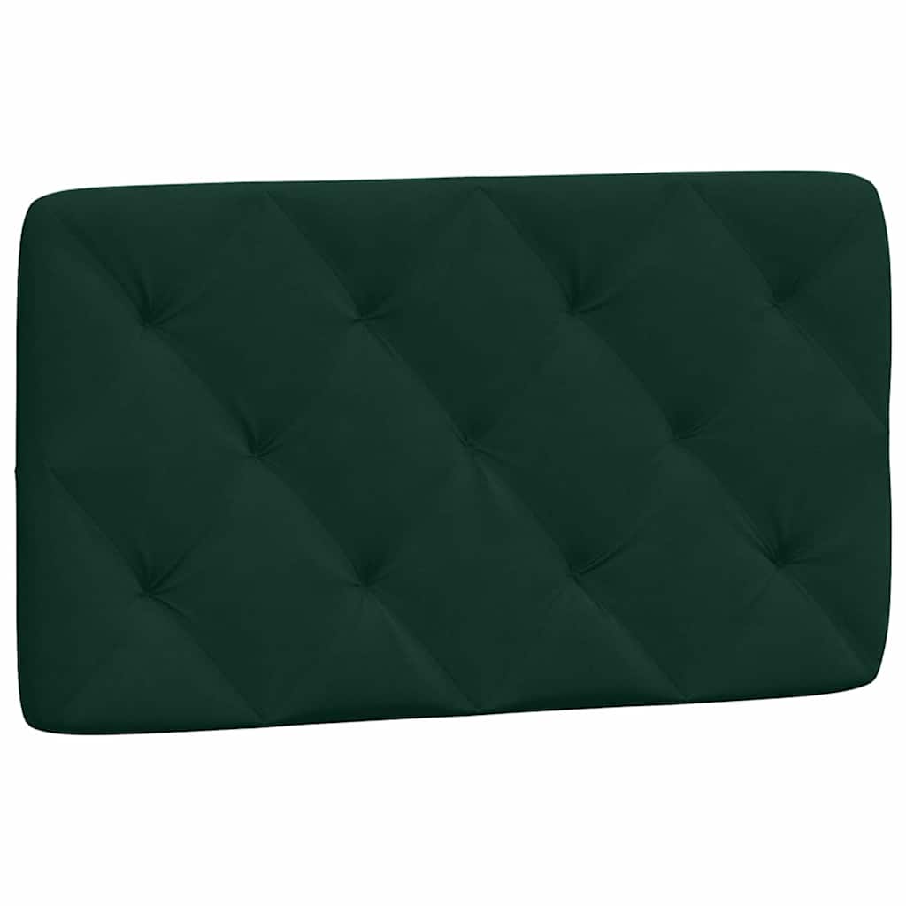 Bett mit Matratze Dunkelgrün 90x200 cm Samt