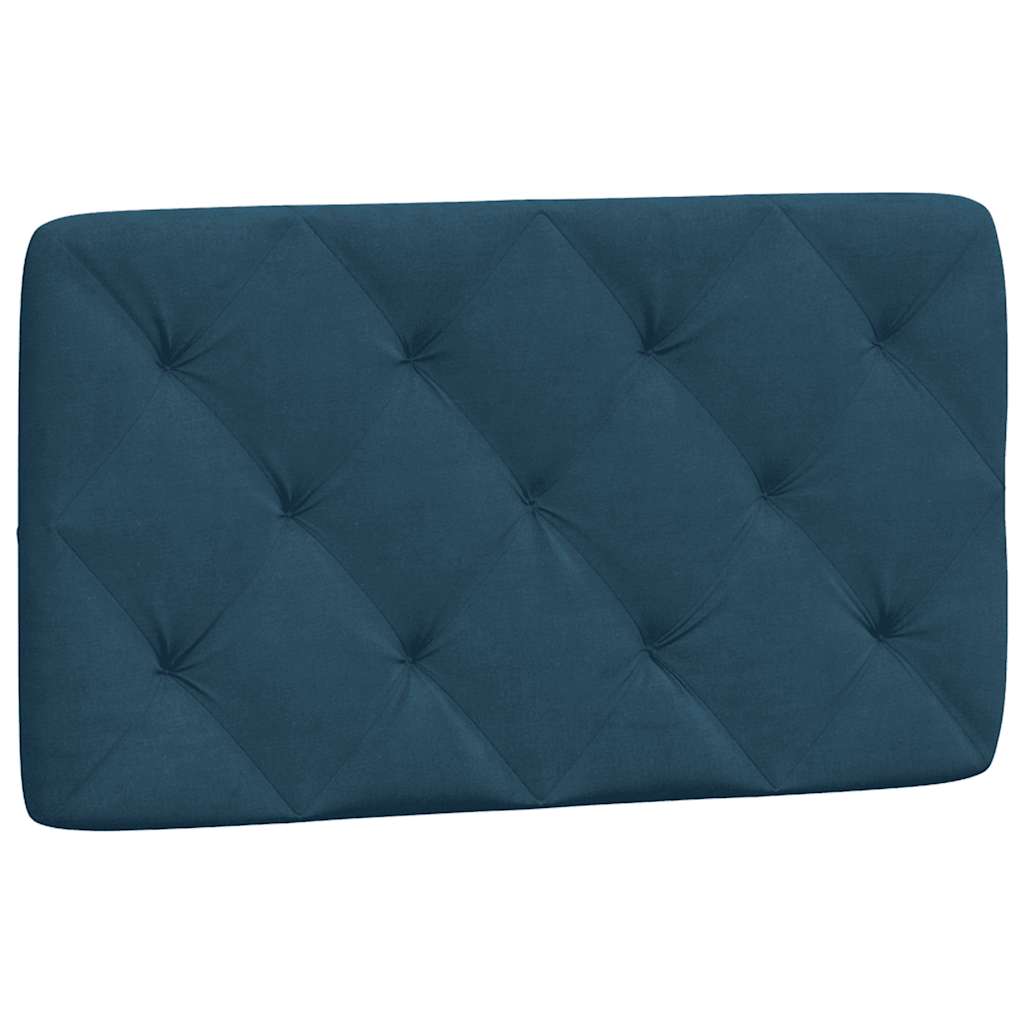 Bett mit Matratze Blau 90x200 cm Samt