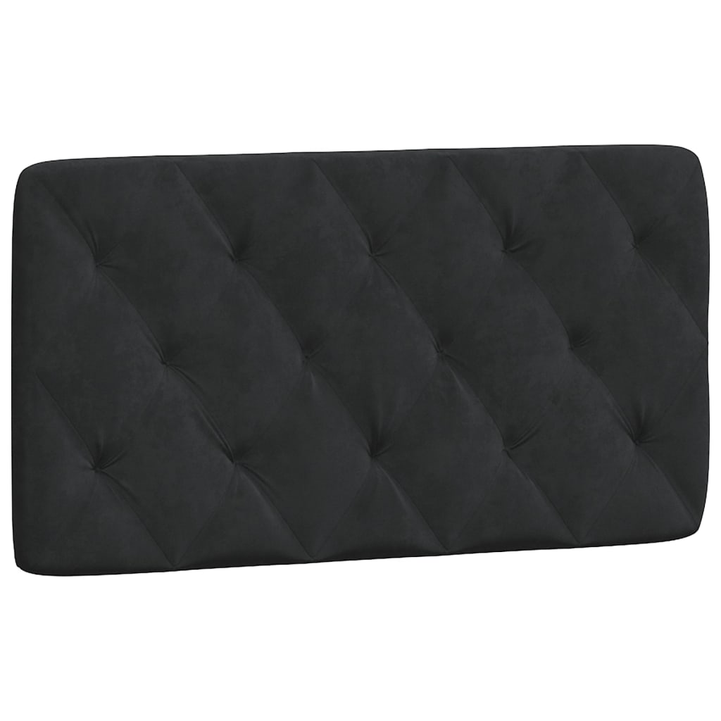 Bed with mattress black 100x200 cm velvet