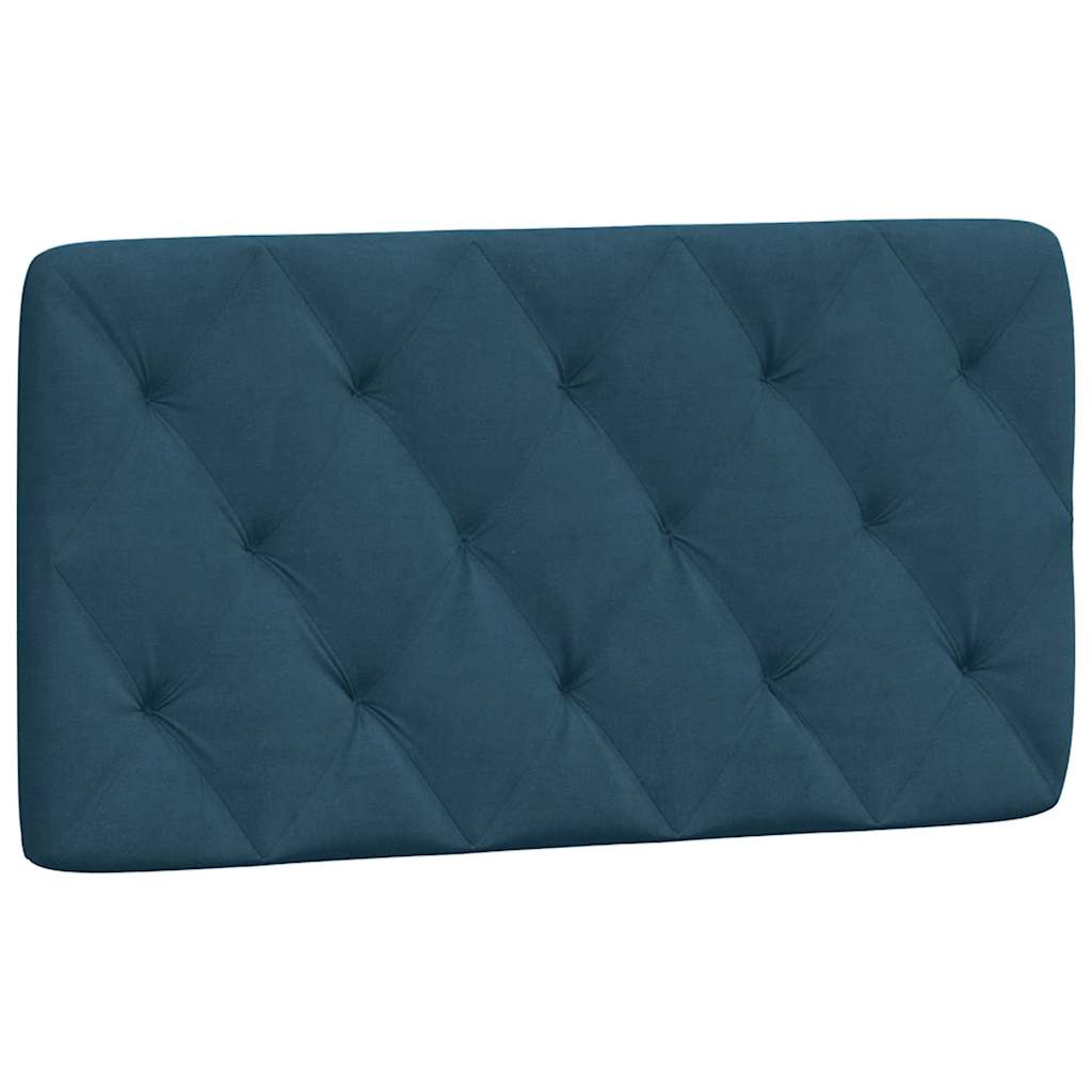 Bett mit Matratze Blau 100x200 cm Samt