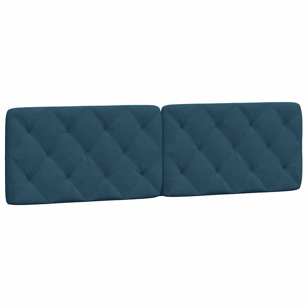 Bett mit Matratze Blau 180x200 cm Samt