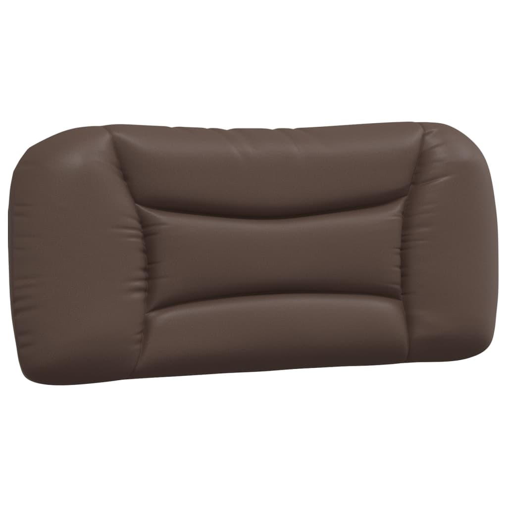 Bed with mattress brown 80x200 cm artificial leather