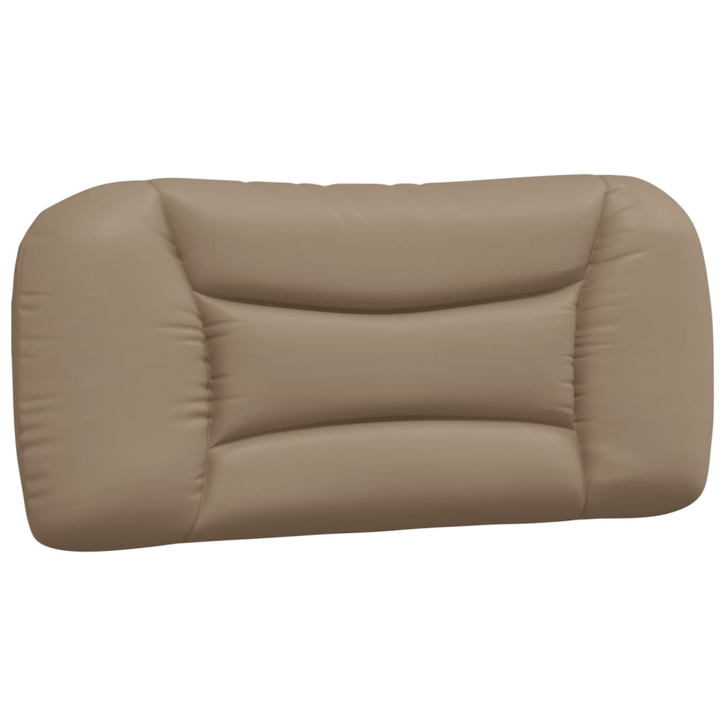 Bed with mattress cappuccino brown 80x200 cm artificial leather