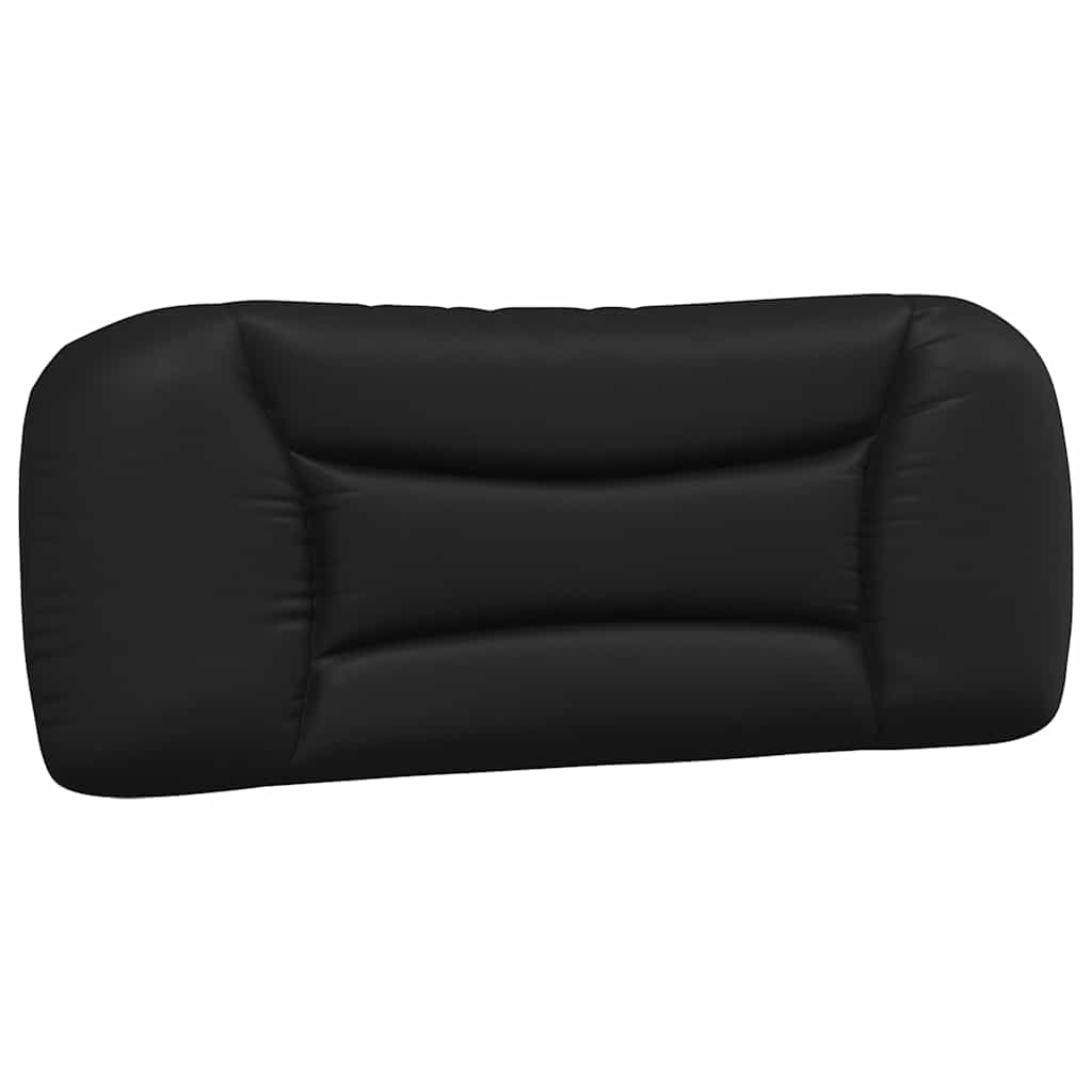 Bed with mattress black 100x200 cm artificial leather
