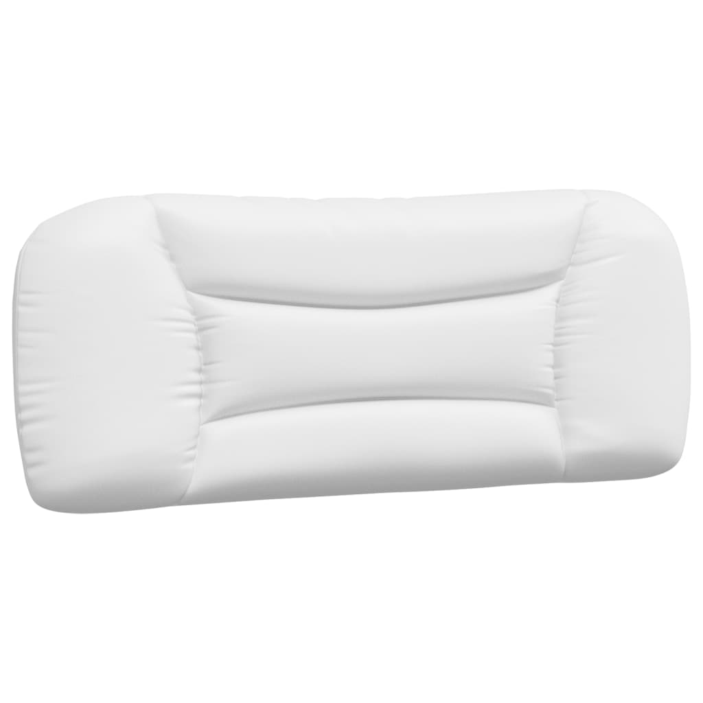 Bed with mattress white 100x200 cm artificial leather
