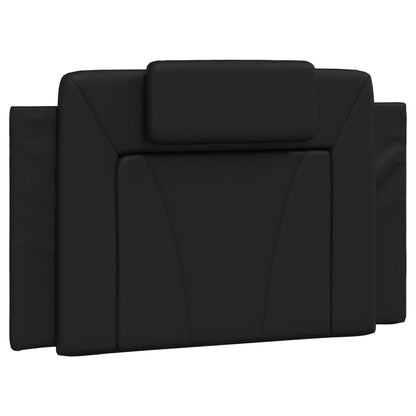 Bett "Viana" mit Matratze Schwarz 80x200 cm Kunstleder