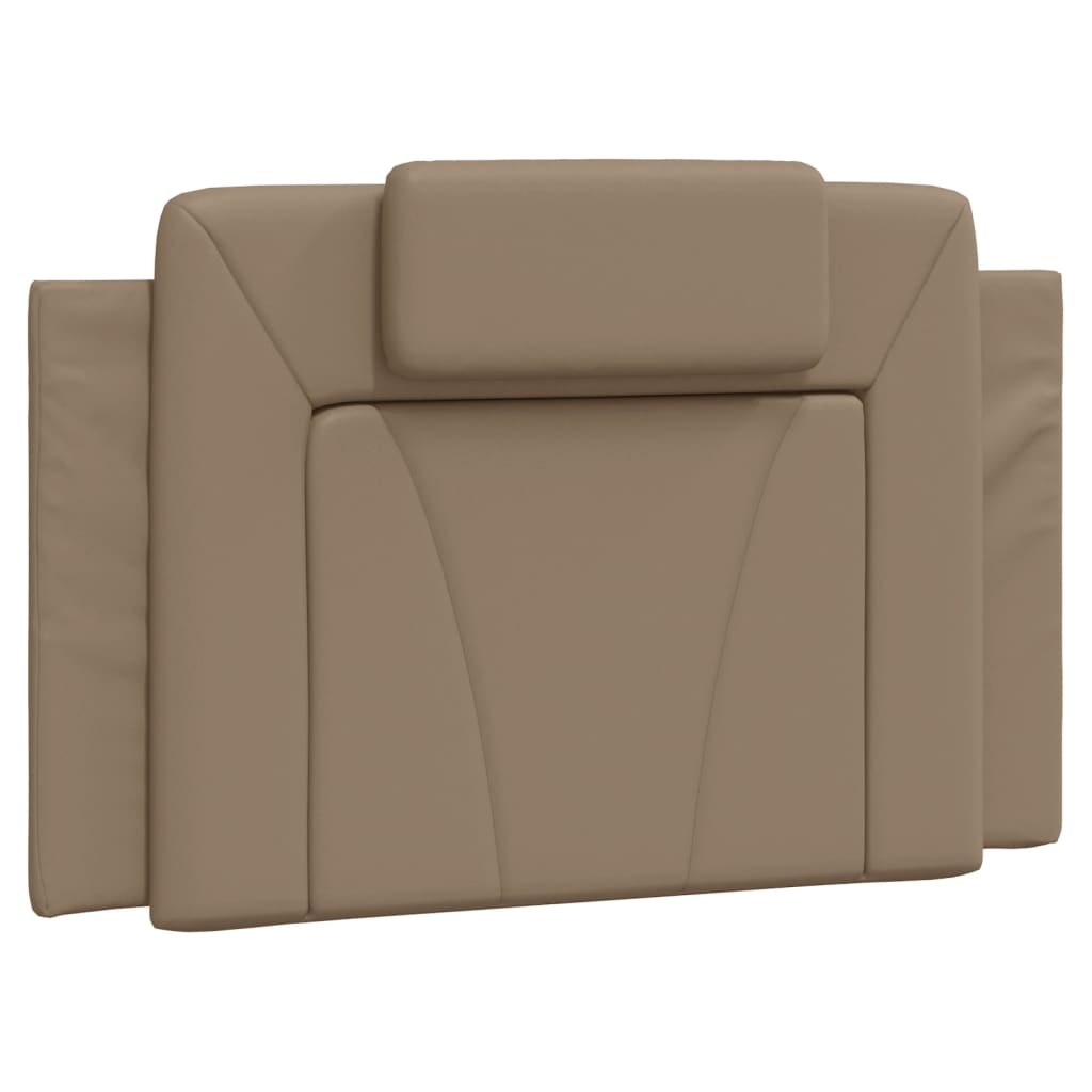 Bed with mattress cappuccino brown 80x200 cm artificial leather