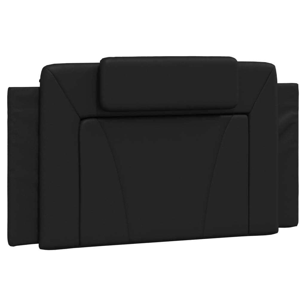 Bett "Viana" mit Matratze Schwarz 100x200 cm Kunstleder