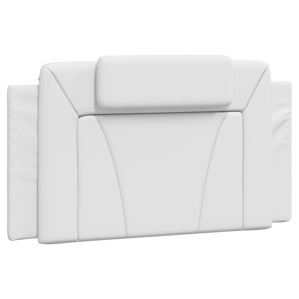 Bed with mattress white 100x200 cm artificial leather