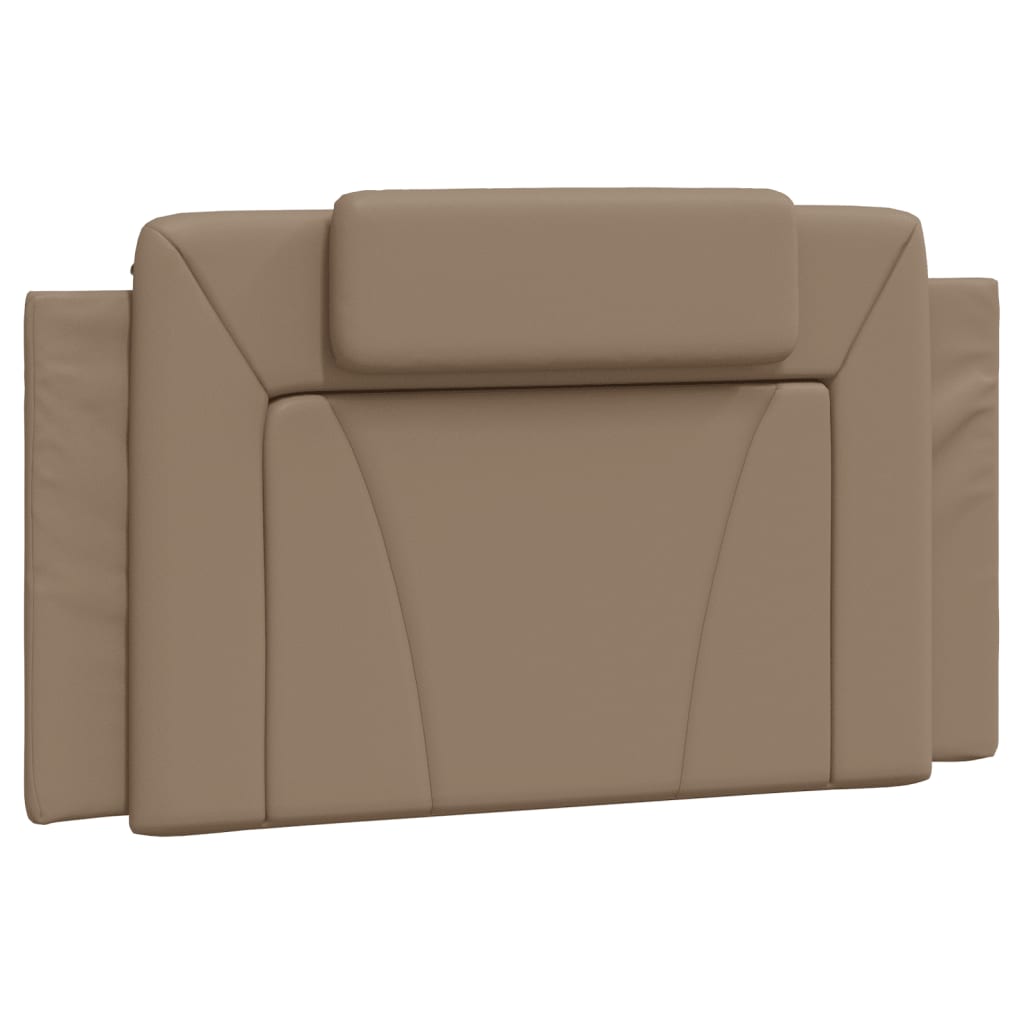 Bed with mattress cappuccino brown 100x200 cm artificial leather