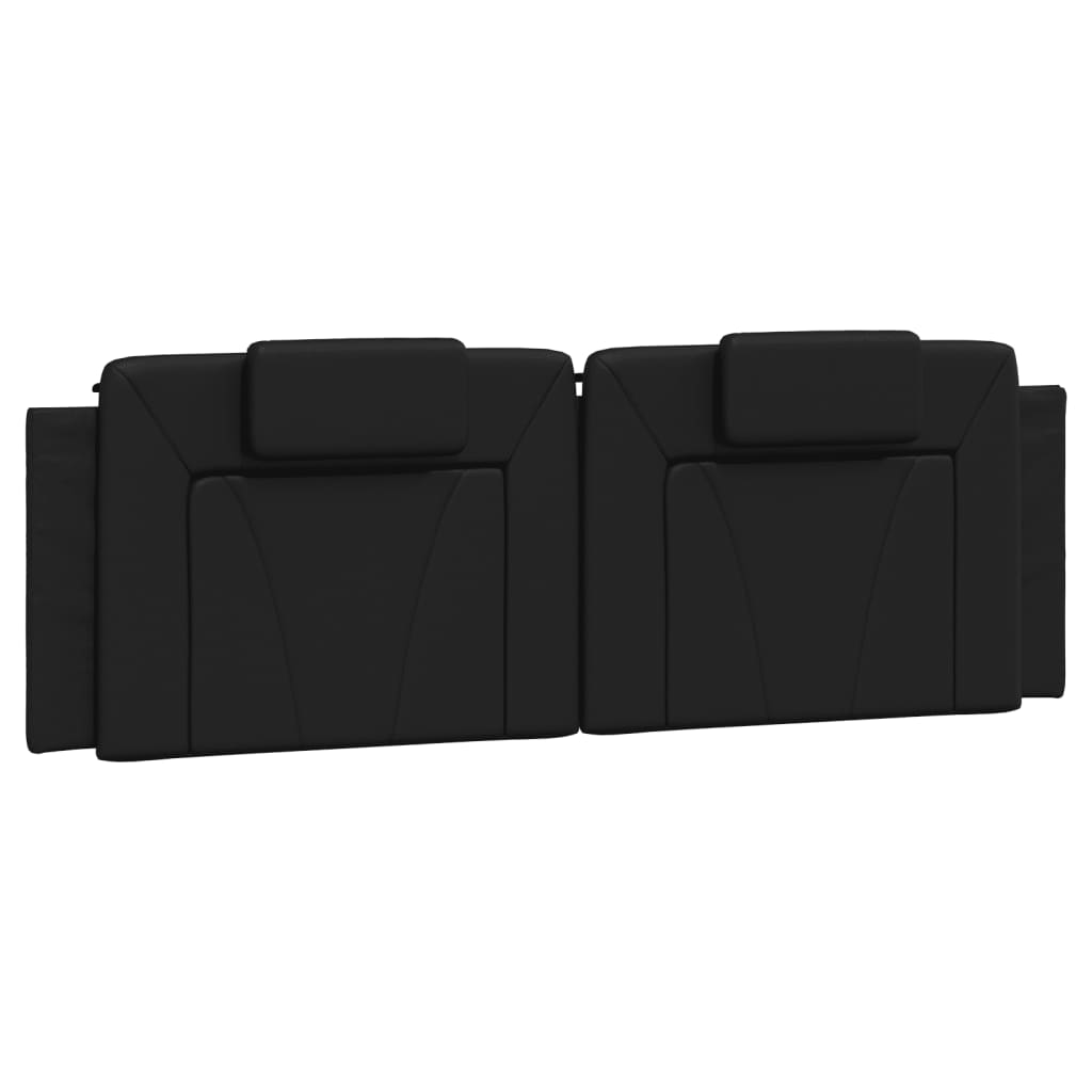 Bett "Viana" mit Matratze Schwarz 160x200 cm Kunstleder
