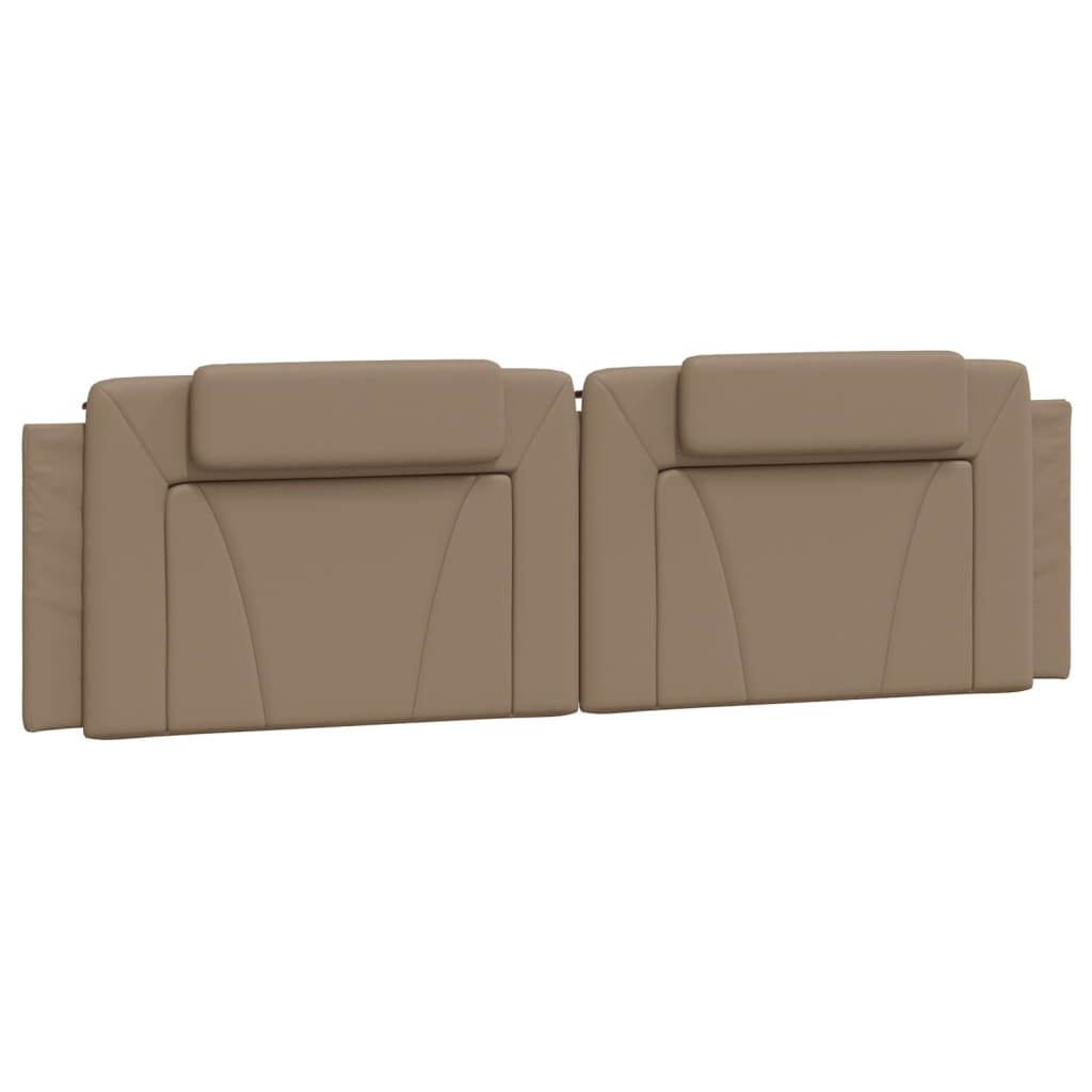 Bett "Viana" mit Matratze Cappuccino-Braun 180x200 cm Kunstleder