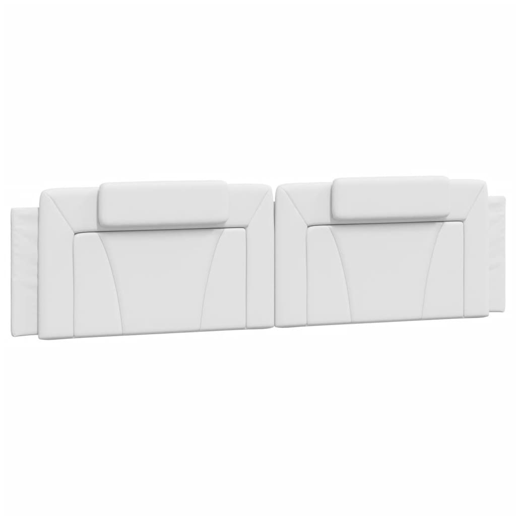 Bett "Viana" mit Matratze Weiß 200x200 cm Kunstleder