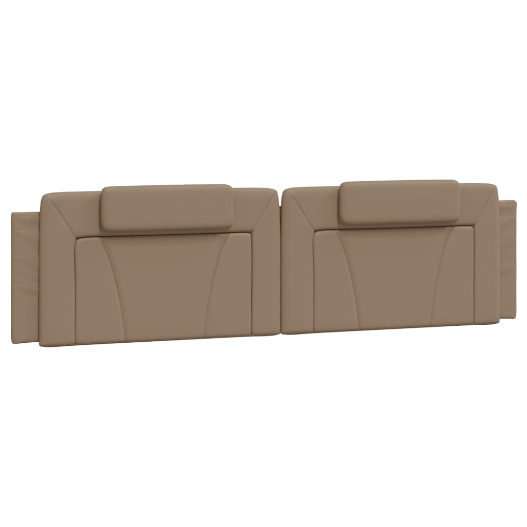 Bett "Viana" mit Matratze Cappuccino-Braun 200x200 cm Kunstleder