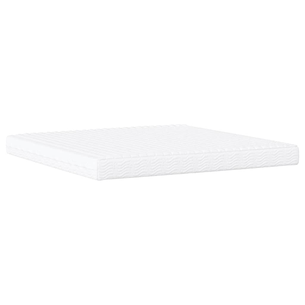 Bett "Viana" mit Matratze Cappuccino-Braun 200x200 cm Kunstleder