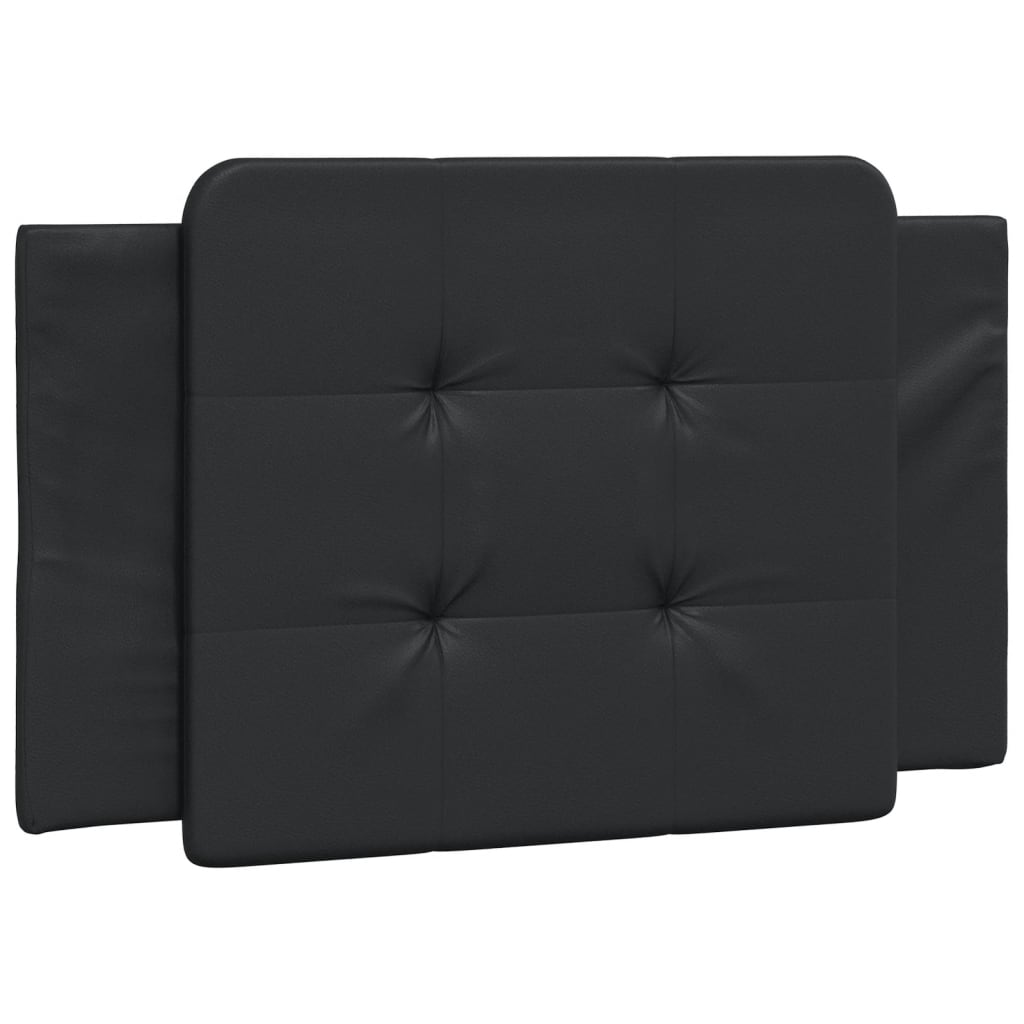 Bett mit Matratze Zadar Schwarz 80x200 cm Kunstleder