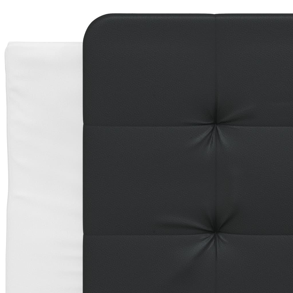 Bett mit Matratze Zadar Weiß und Schwarz 90x190 cm