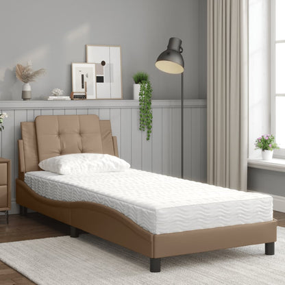 Bett mit Matratze Zadar Cappuccino-Braun 100x200 cm