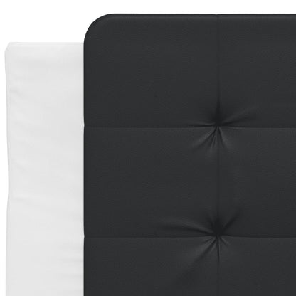 Bett mit Matratze Zadar Weiß und Schwarz 100x200 cm