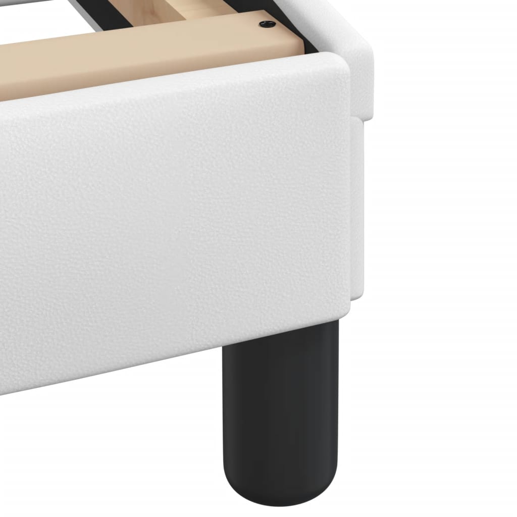 Bettgestell ohne Matratze "Zadar" Weiß 120x200 cm Kunstleder