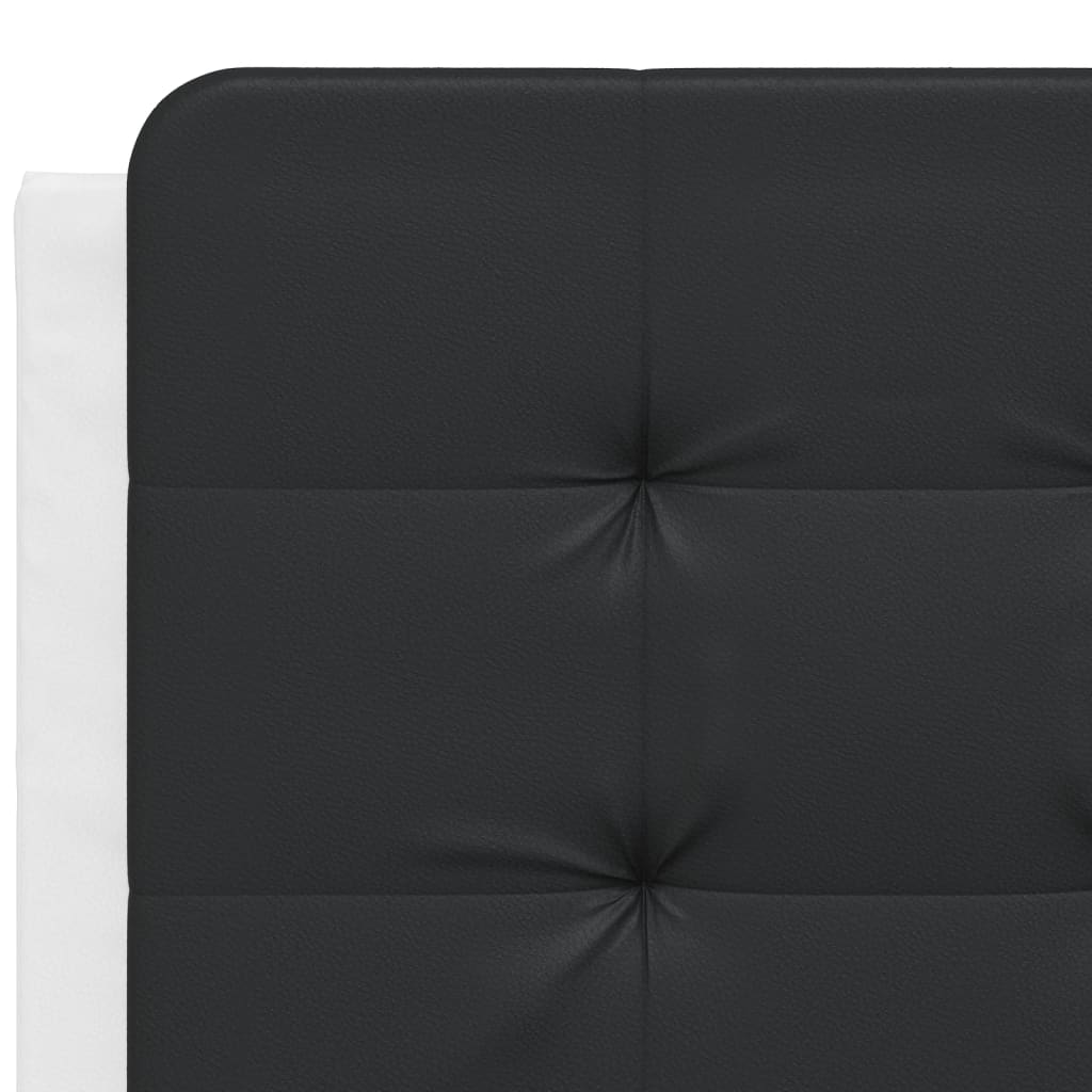 Bett mit Matratze Zadar Weiß und Schwarz 120x200 cm