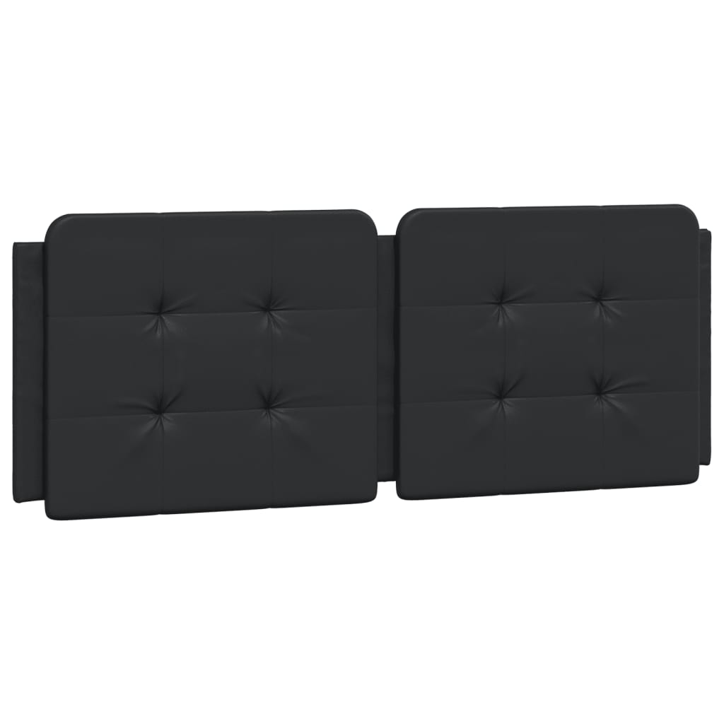 Bett mit Matratze Zadar Schwarz 140x200 cm Kunstleder