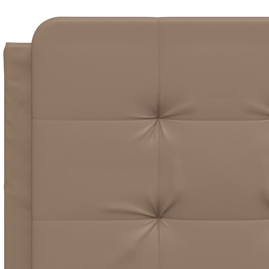 Bett mit Matratze "Zadar" Cappuccino-Braun 140x200 cm Kunstleder