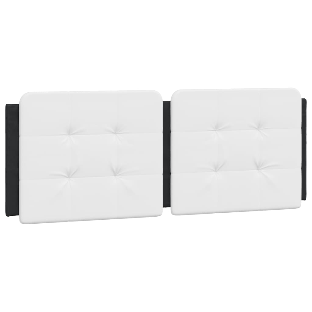 Bett mit Matratze Zadar Schwarz und Weiß 140x200 cm Kunstleder