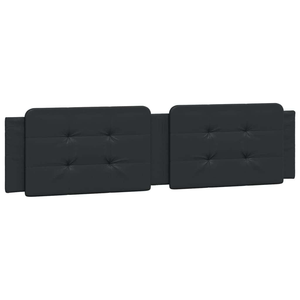 Bed with mattress black 160x200 cm artificial leather