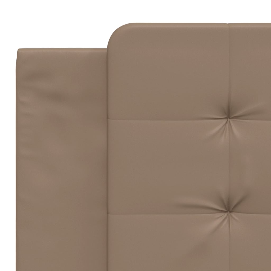 Bett mit Matratze "Zadar" Cappuccino-Braun 180x200 cm Kunstleder