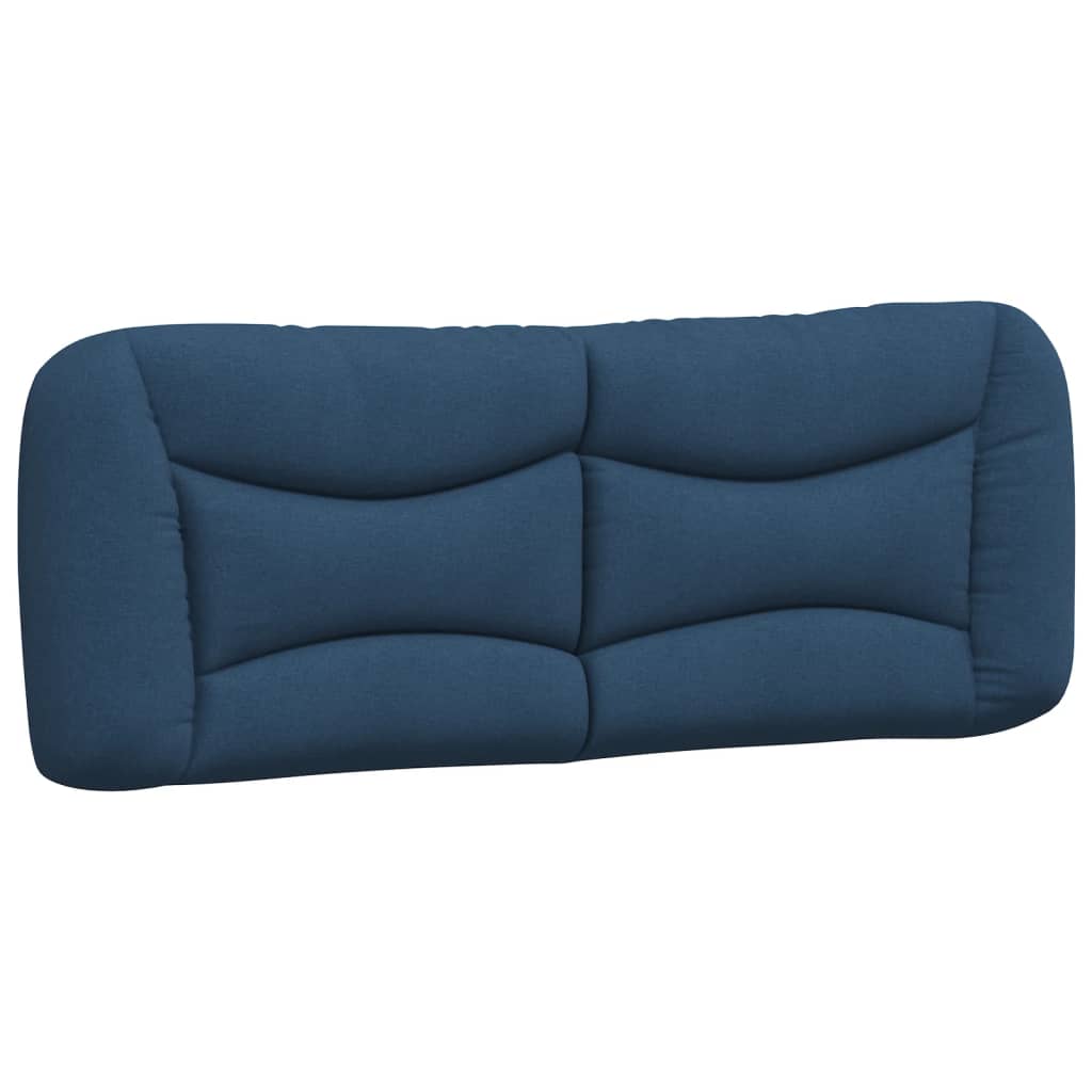 Bettgestell mit LED ohne Matratze "Hvar" Blau 140x190 cm Stoff