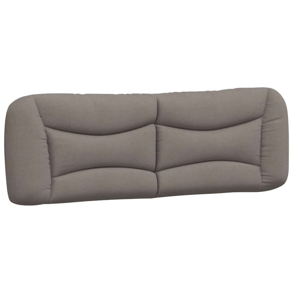 Bettgestell mit LED ohne Matratze "Hvar" Taupe 160x200 cm Stoff